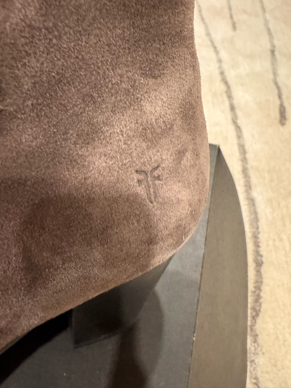 Frye Gray Suede Ankle Booties with Side Zipper - Picture 7 of 7